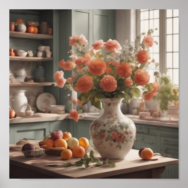 Köksmatkokare Baking Wall Art Poster (Framsidan)