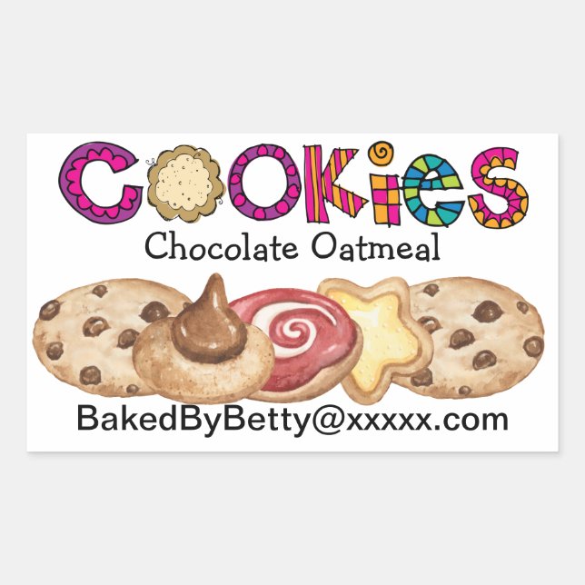 Köksmatmärke - SRF Rektangulärt Klistermärke (Framsida)