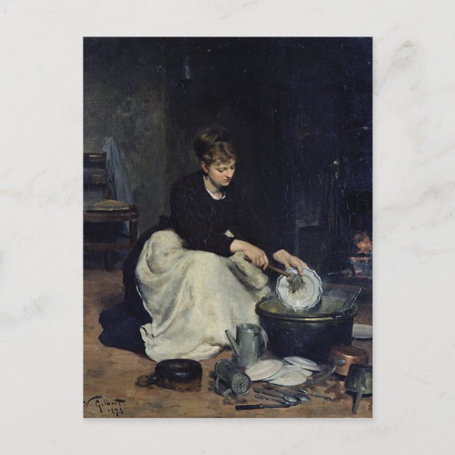 Köksmörets Tvättande Vykort (Framsida)