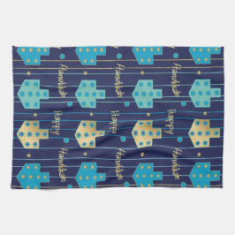 Köksomslag "Blå/Gulda Dreidlar" Kökshandduk