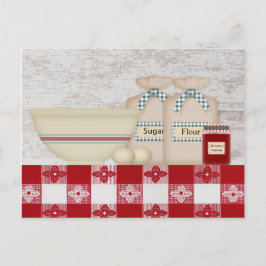 Köksreceptkort för mormor vykort