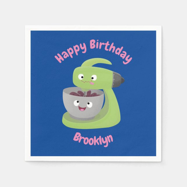 Köksservetter av tecknad för matrisblandare pappersservett (Framsidan)