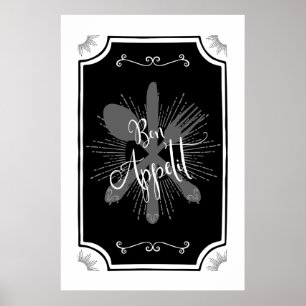 Köksskylt - Bon Appetit Poster