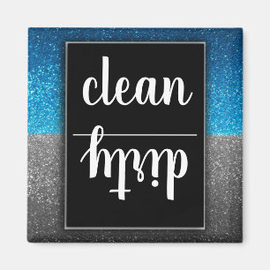 Köksskyltar i modern Glitter Magnet