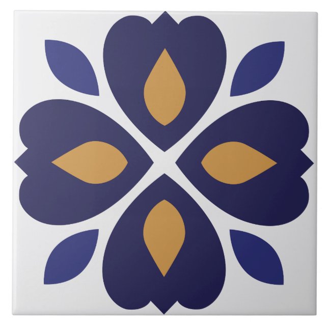 Kökstillbehör Medelhavet Portugisiska blått Kakelplatta (Framsidan)