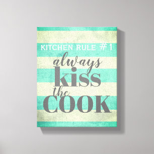 köksväggkonst humor canvas typography