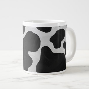 Koksvart och vit utskrift jumbo mugg