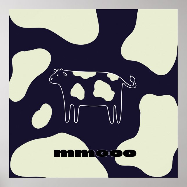 Koksvart och vitt poster (Framsidan)