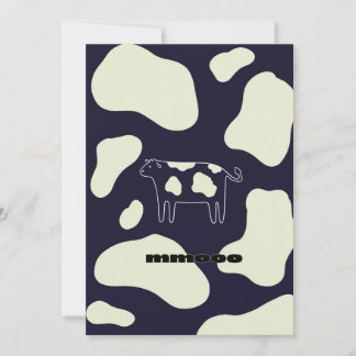 Koksvart och vitt tack kort