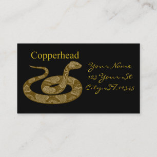 Kokt Copperhead Snake Thunder_Cove Visitkort