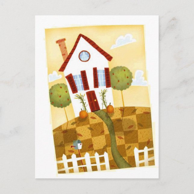 kokt hus vykort (Framsida)