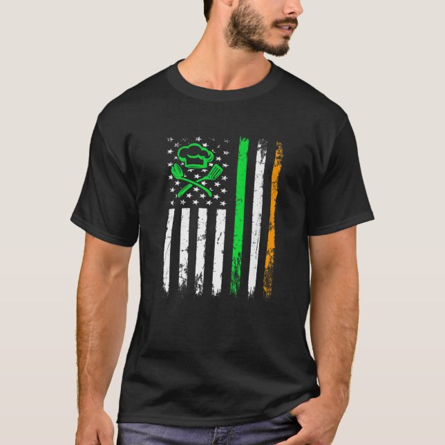 Kokta Älskare Irish Flagga St patrick's day T Shirt (Framsida)