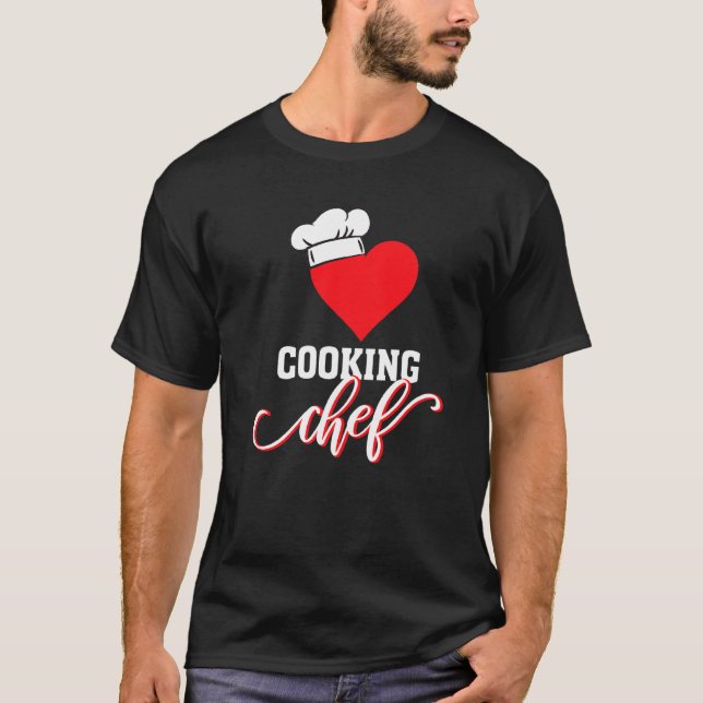 Kokta Chef Kitchen Heart Chef Hat T Shirt (Framsida)