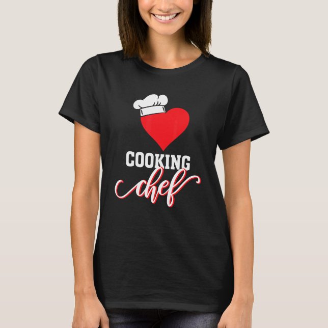 Kokta Chef Kitchen Heart Chef Hat T Shirt (Framsida)