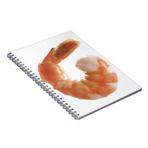 Kokta räkor anteckningsbok med spiral