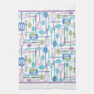 Kokta Utensils Kitchen Towel i Coola Färg Kökshandduk