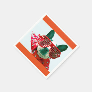 KOKTAIL NAPKINS-HÖG FLYGANDE HUND! ROLIGT! PAPPERSSERVETT