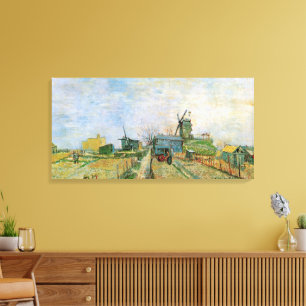 Kökträdgård i Montmartre av Vincent van Gogh Canvastryck