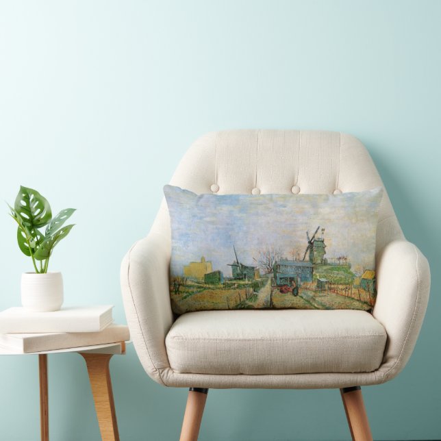 Kökträdgård i Montmartre av Vincent van Gogh Lumbarkudde (Stol)