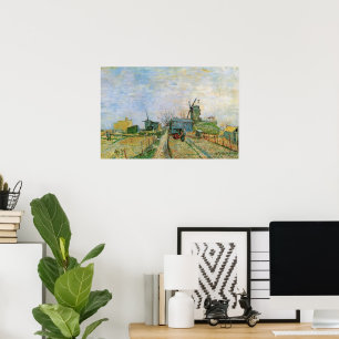 Kökträdgård i Montmartre av Vincent van Gogh Poster