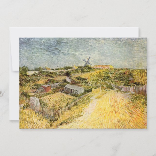 Kökträdgårdar, Montmartre av Vincent van Gogh (Framsida)