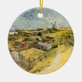 Kökträdgårdar, Montmartre av Vincent van Gogh Julgransprydnad Keramik