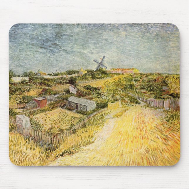 Kökträdgårdar, Montmartre av Vincent van Gogh Musmatta (Framsidan)