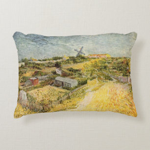 Kökträdgårdar, Montmartre av Vincent van Gogh Prydnadskudde