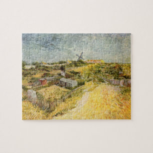 Kökträdgårdar, Montmartre av Vincent van Gogh Pussel