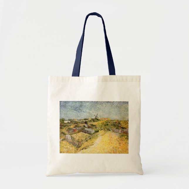 Kökträdgårdar, Montmartre av Vincent van Gogh Tygkasse (Framsidan)