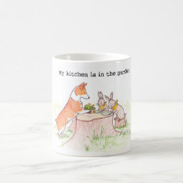 Kökträdgårdsmästare - Corgi och kaniner Kaffemugg