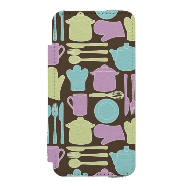 KökUtensilsmönster 2 Incipio iPhone Wallet Skal (Folio Framsidan)