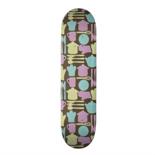KökUtensilsmönster 2 Mini Skateboard Bräda 18,7 Cm