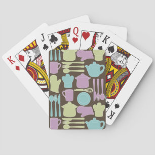 KökUtensilsmönster 2 Spel Kort
