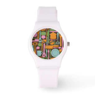 KökUtensilsmönster 3 Armbandsur