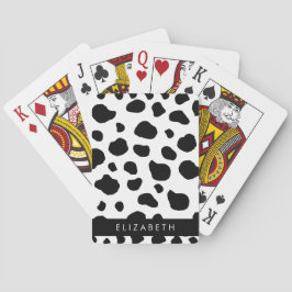 Kokutskrift, Kokfläckar, Svart och vitt, ditt namn Casinokort