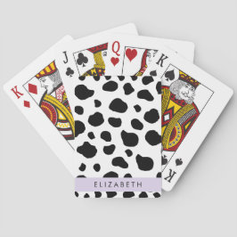 Kokutskrift, Kokfläckar, Svart och vitt, ditt namn Casinokort