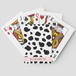 Kokutskrift, Kokfläckar, Svart och vitt, ditt namn Casinokort