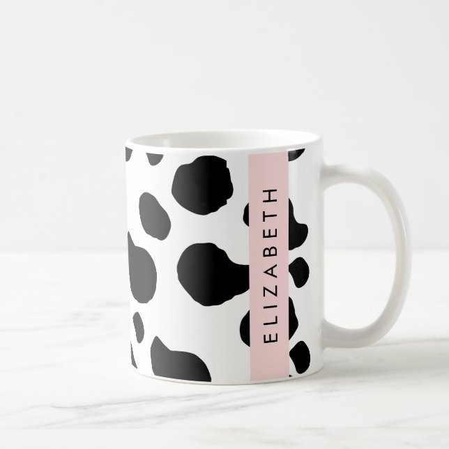 Kokutskrift, Kokfläckar, Svart och vitt, ditt namn Kaffemugg (Höger)