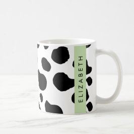 Kokutskrift, Kokfläckar, Svart och vitt, ditt namn Kaffemugg
