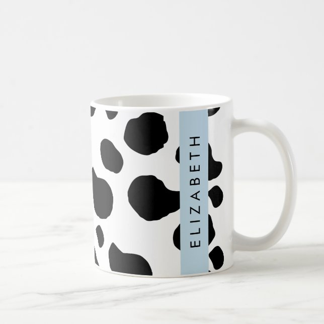 Kokutskrift, Kokfläckar, Svart och vitt, ditt namn Kaffemugg (Höger)