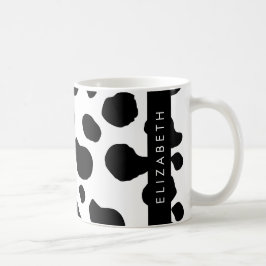 Kokutskrift, Kokfläckar, Svart och vitt, ditt namn Kaffemugg