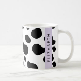 Kokutskrift, Kokfläckar, Svart och vitt, ditt namn Kaffemugg