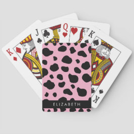 Kokutskrift, Kokspatter, Rosa Cow, ditt namn Casinokort
