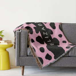 Kokutskrift, Kokspatter, Rosa Cow, ditt namn Filt
