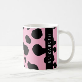 Kokutskrift, Kokspatter, Rosa Cow, ditt namn Kaffemugg