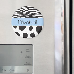 Kokutskrift, Kokspatter, Zebra ränder, ditt namn Magnet