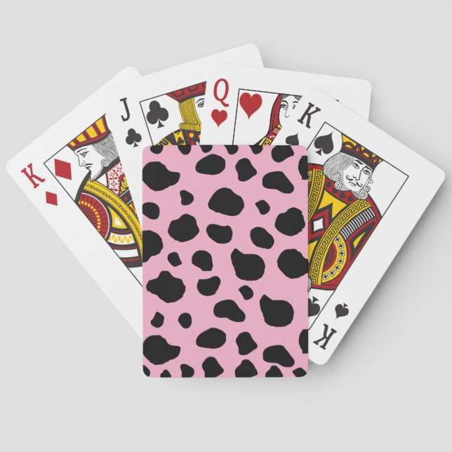 Kokutskrift, Mönster, Koddekor, Rosa Cow Casinokort (Baksidan)