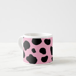 Kokutskrift, Mönster, Koddekor, Rosa Cow Espressomugg