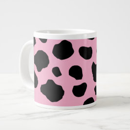 Kokutskrift, Mönster, Koddekor, Rosa Cow Jumbo Mugg